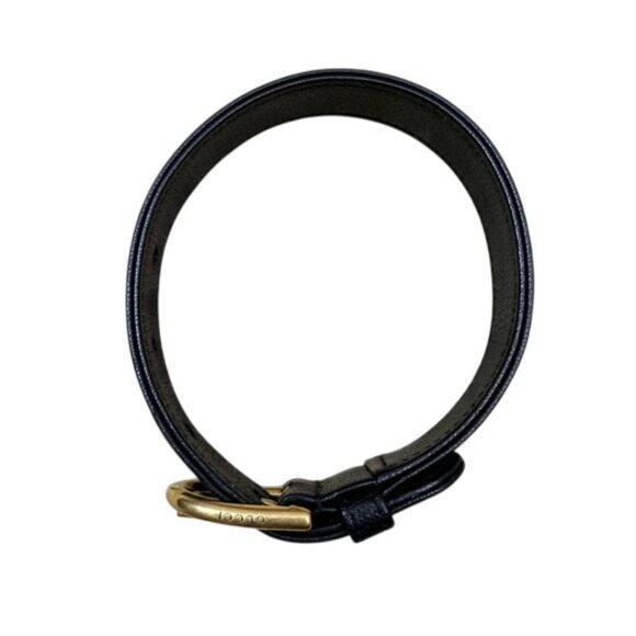 GUCCI Pet Black Leather Collar - Small - Picture 1 of 6